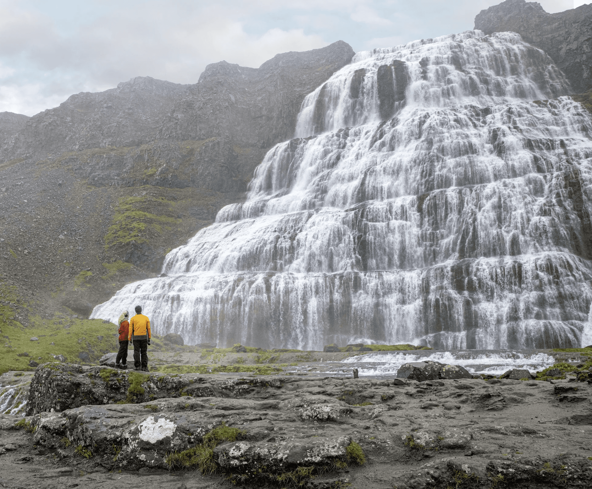 Exploring Dynjandi Waterfall