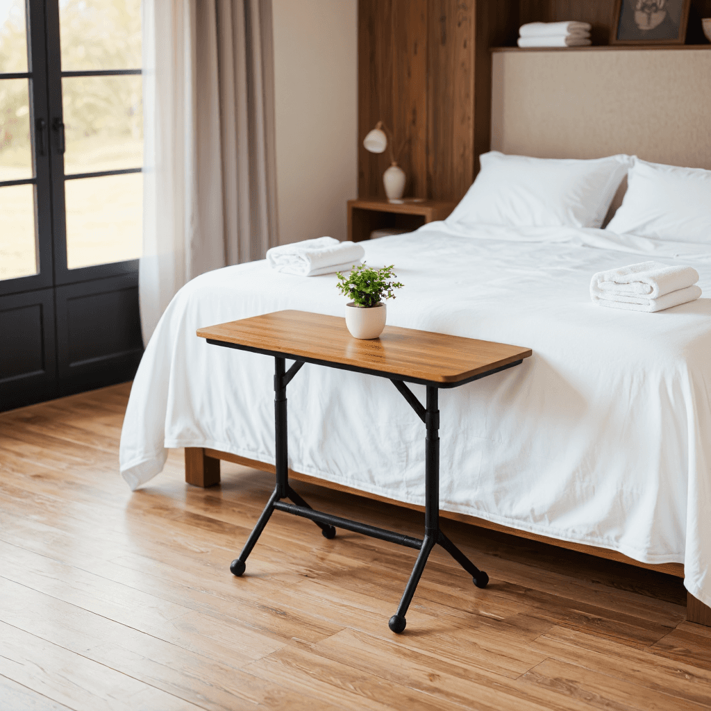 product photography of folding table