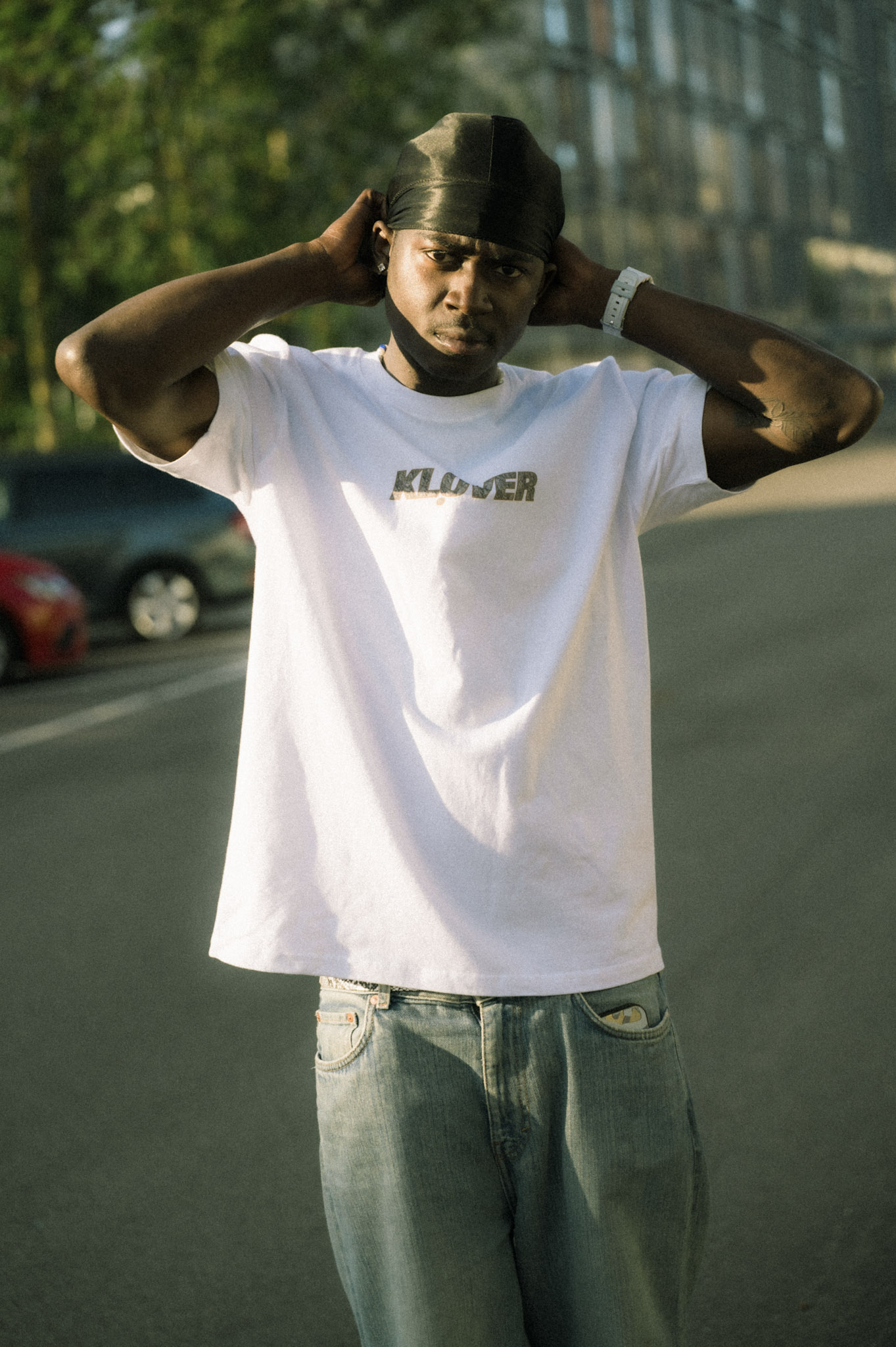 Man standing on the streets of Copenhagen. 