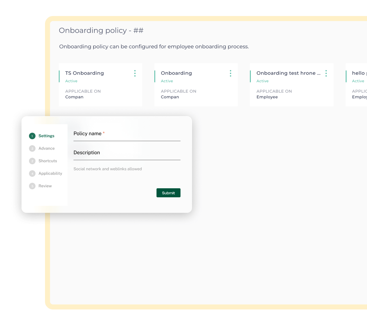 kredily hrms dashboard