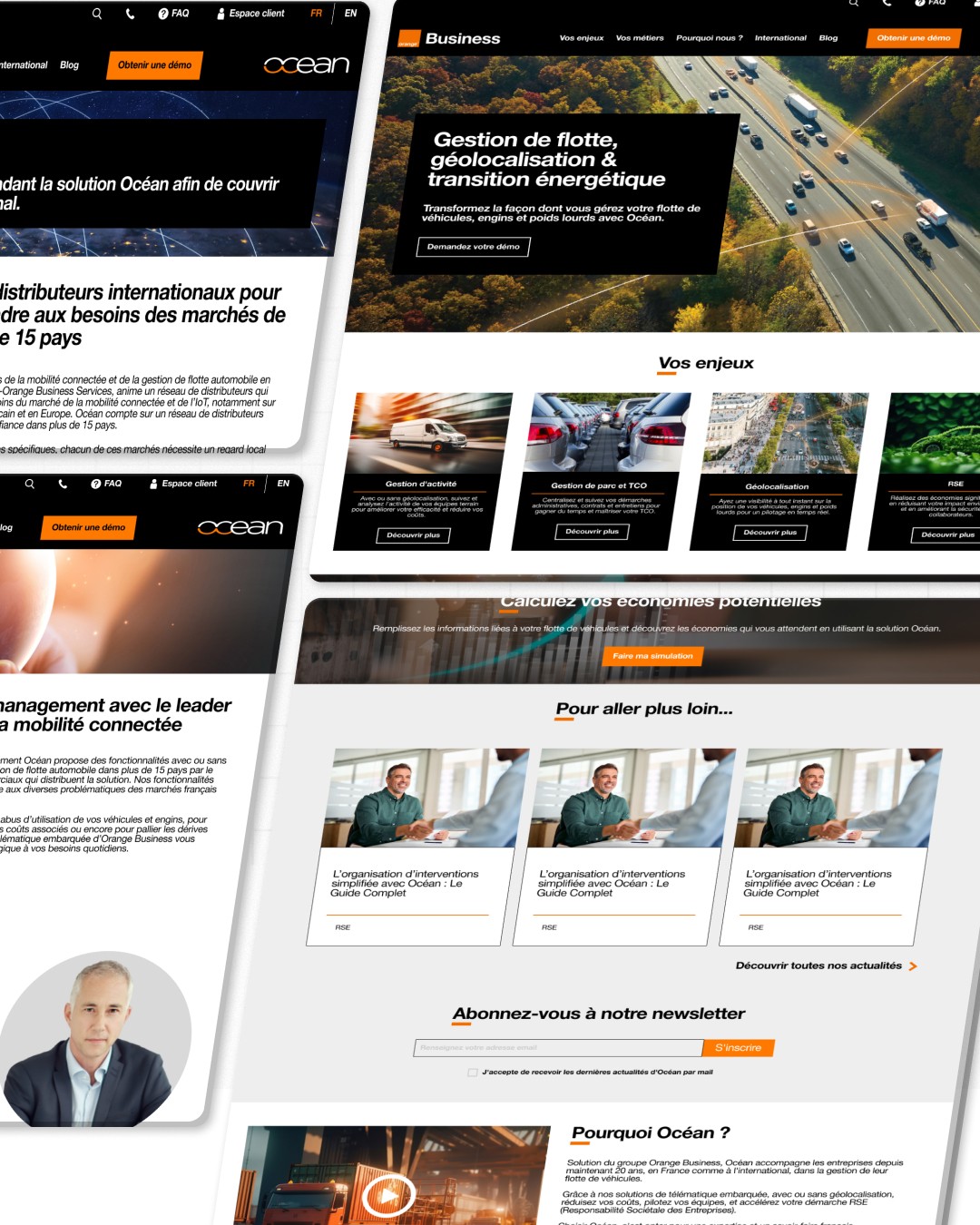 Projet Web Design — Refonte site Ocean, Orange Business