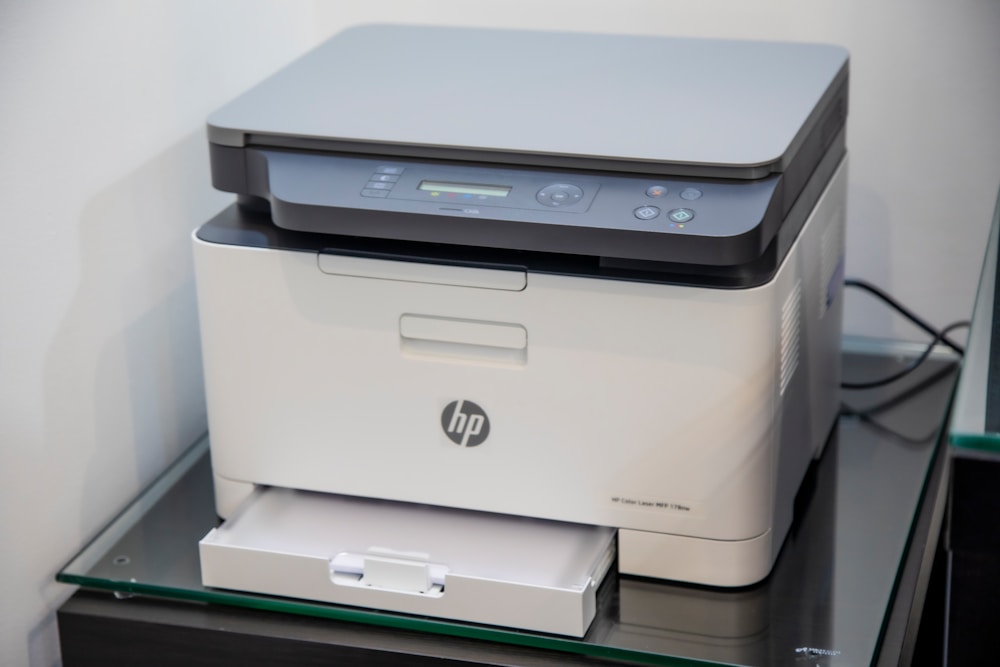 Home printer on a desk
