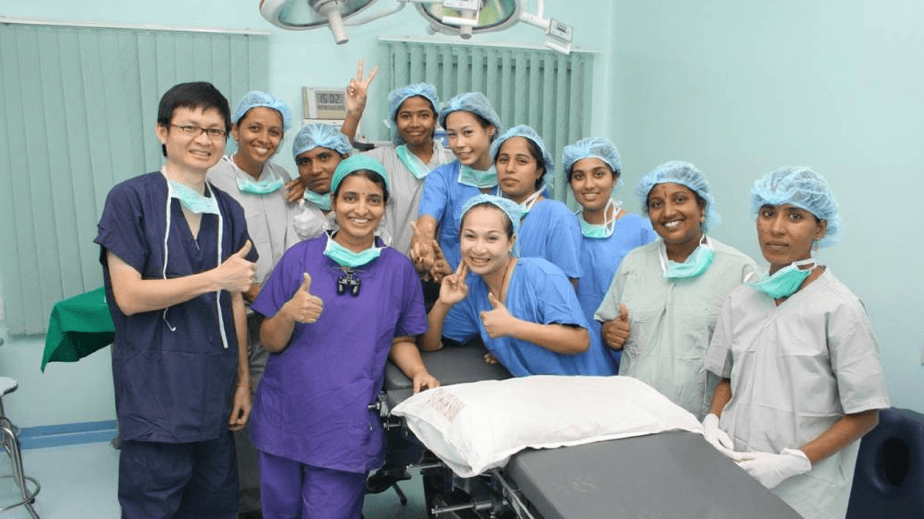 Dr.Radha Rani , 2009, First hair transplant in india by her with her foreign team mates