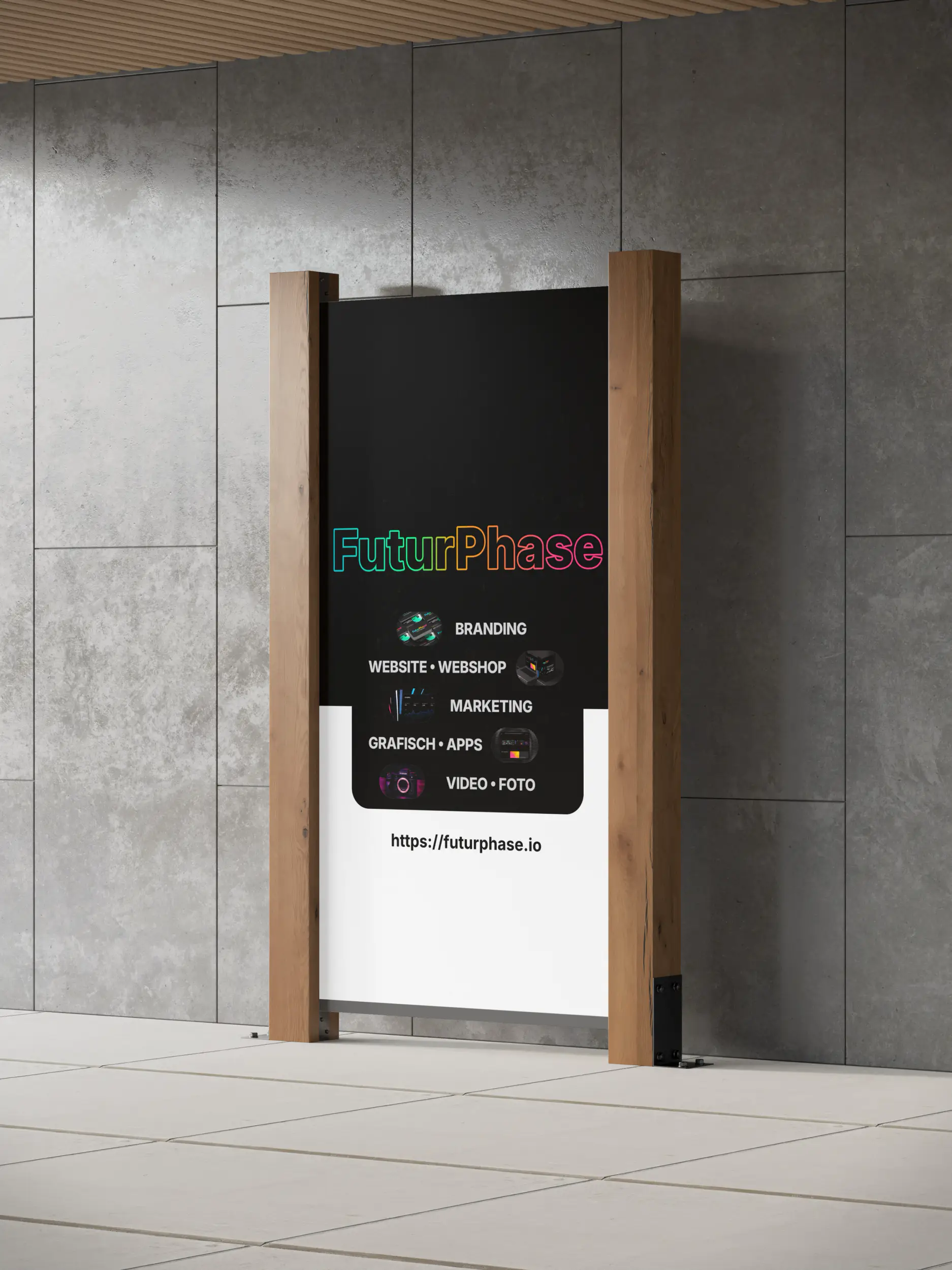 Versterk uw merk met professioneel drukwerk en grafisch ontwerp van FuturPhase. Van visitekaartjes tot banners, wij zorgen voor impactvolle visuals.