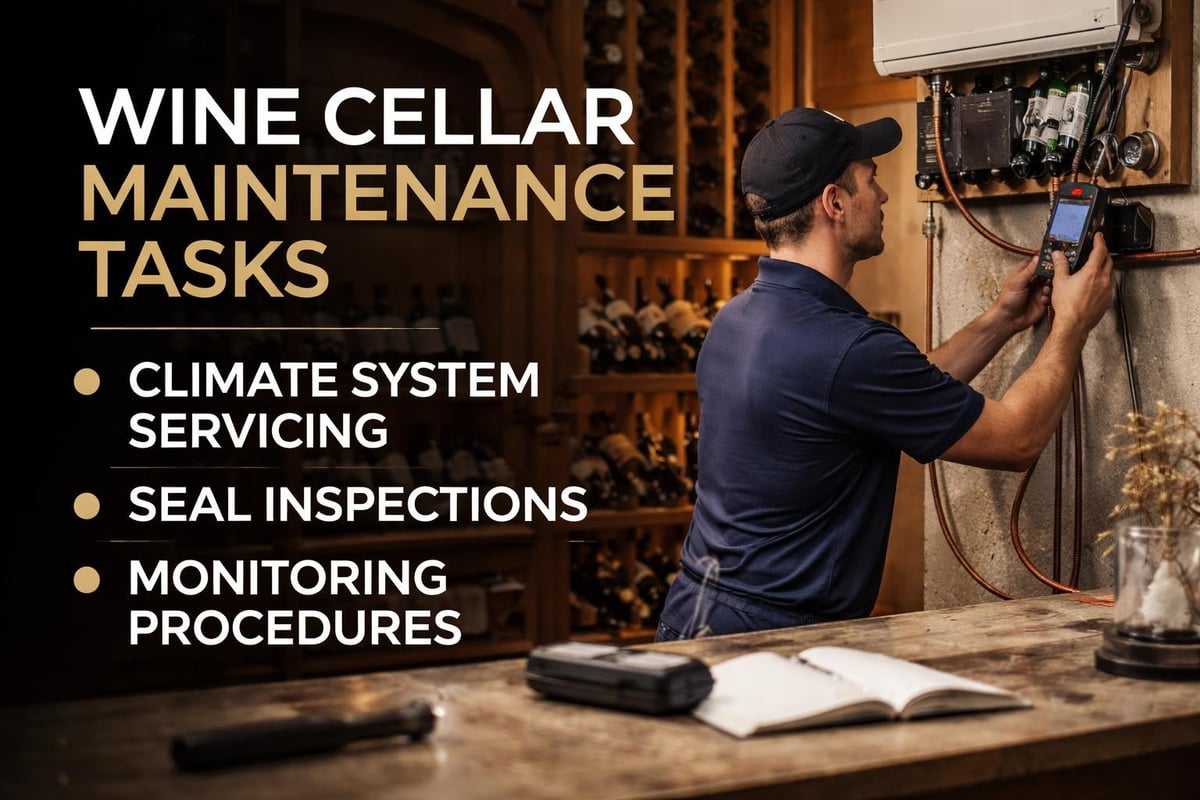 Wine cellar maintenance checklist