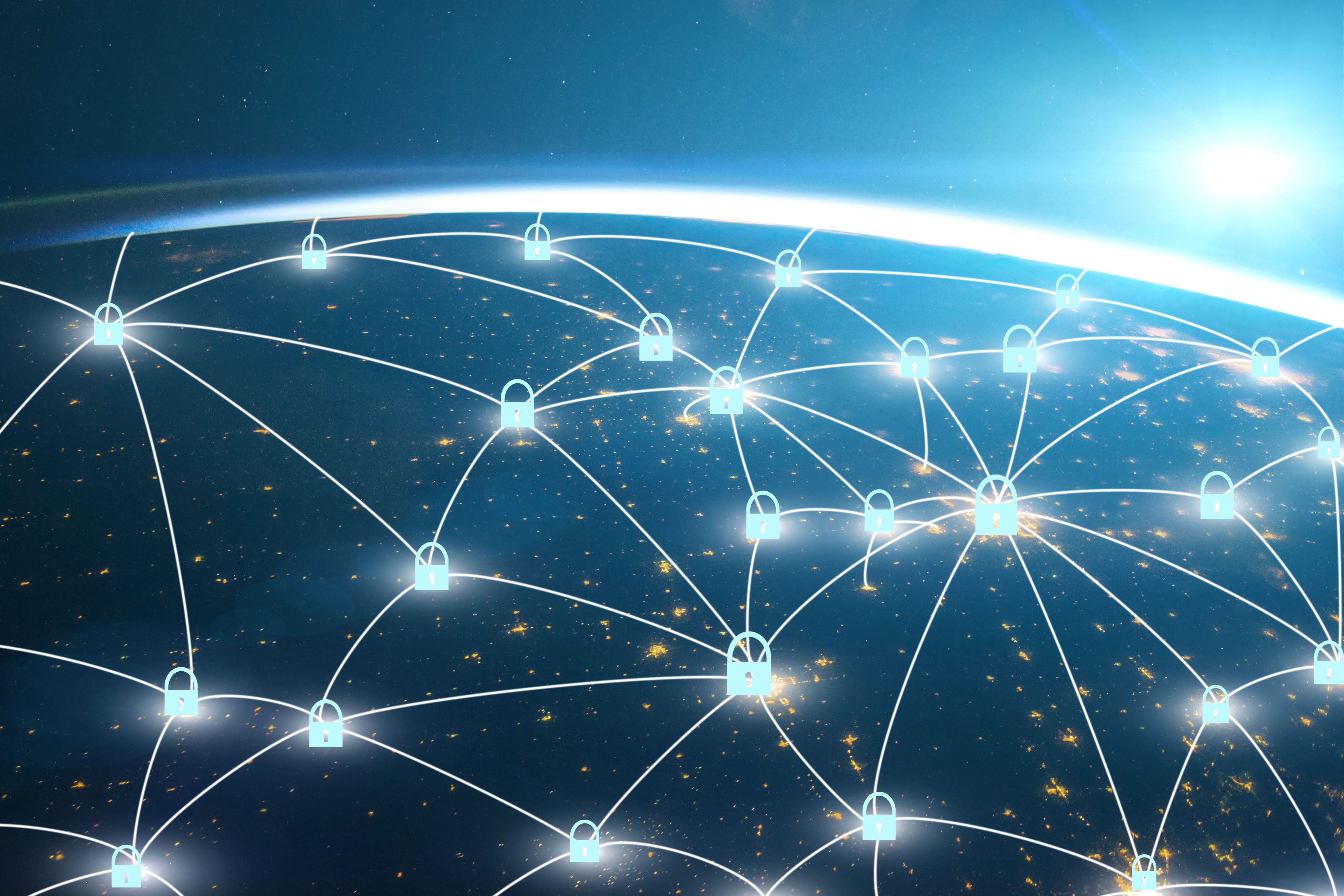 Red digital warning symbol glowing on a circuit board interface, representing active ransomware exploitation of the VMware ESXi CVE 2025 22225 vulnerability and hypervisor compromise.