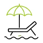 private beach line icon