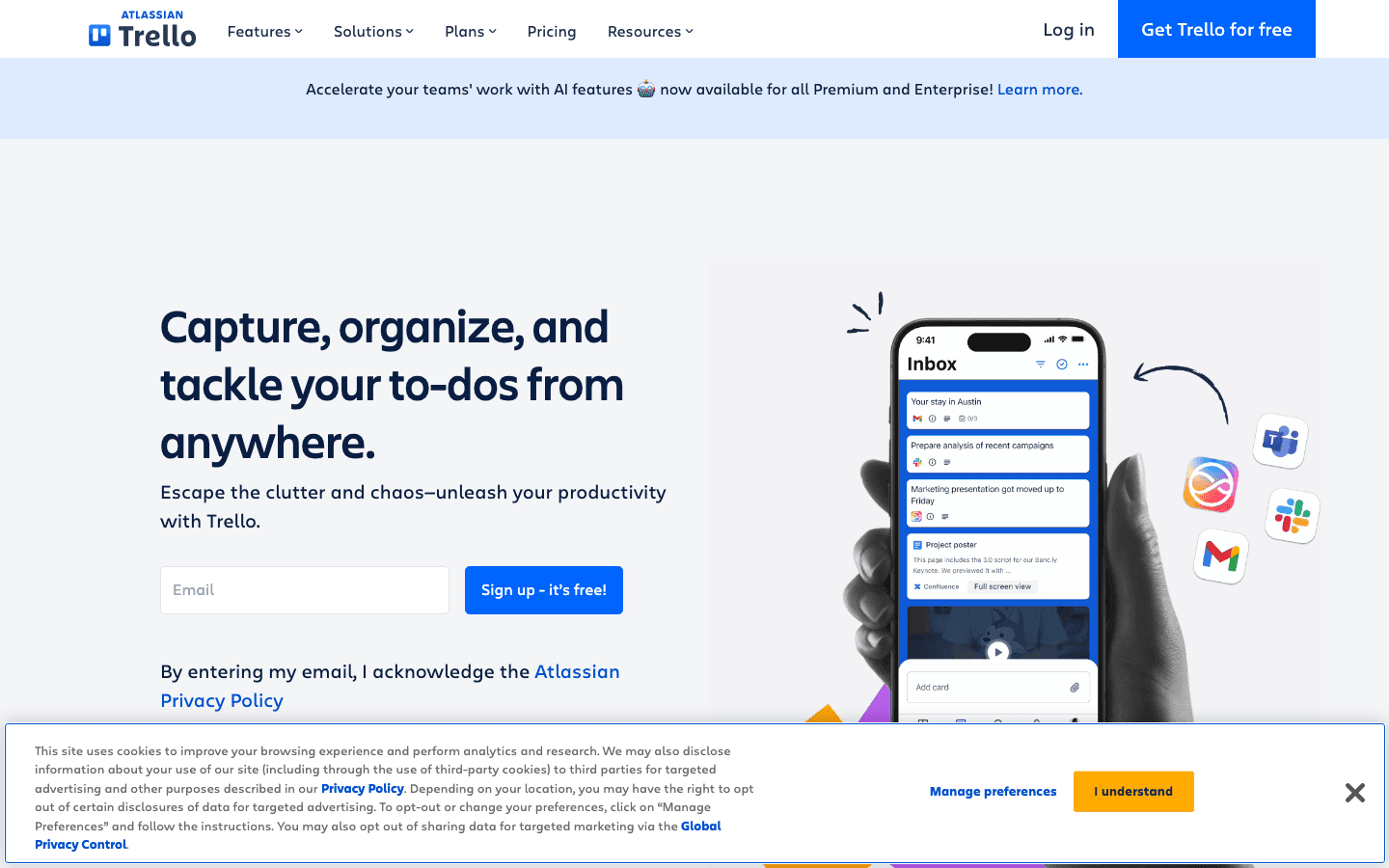 Trello interface