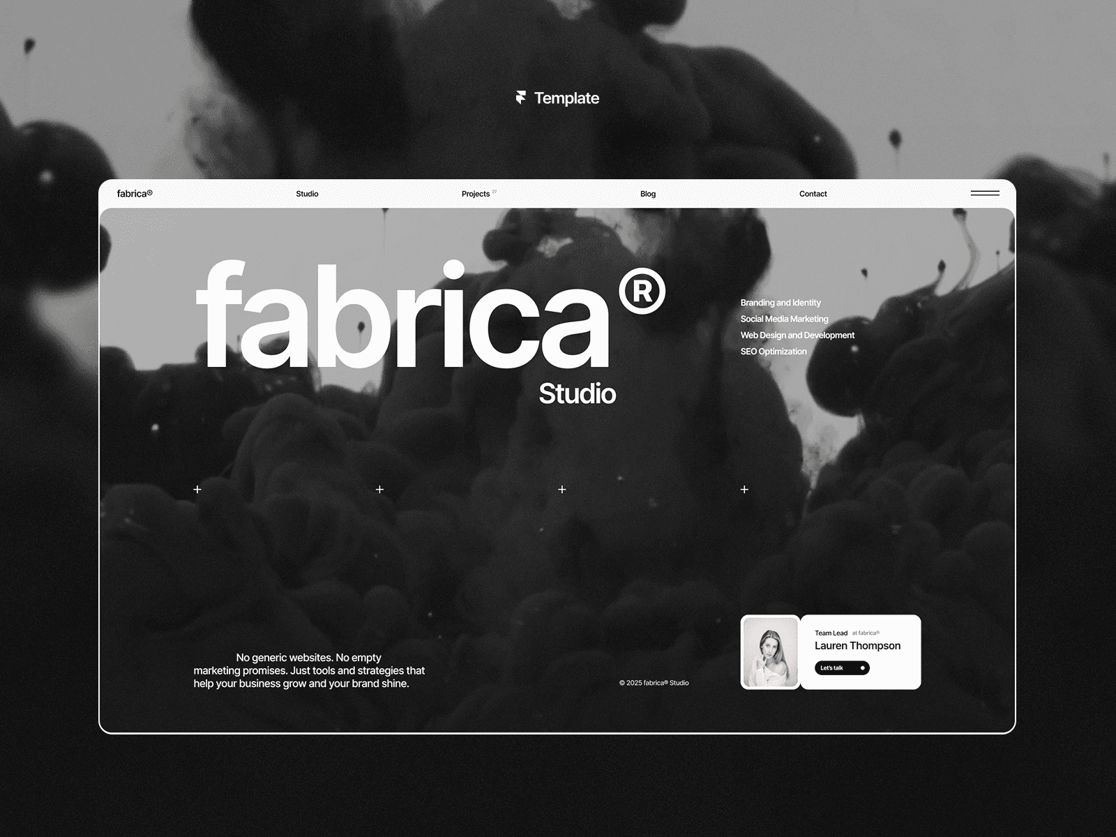Fabrica - Studio Website Template