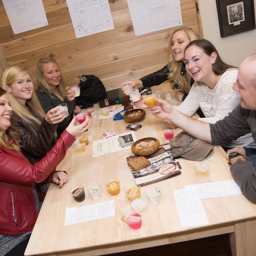 Guests sharing some drinks