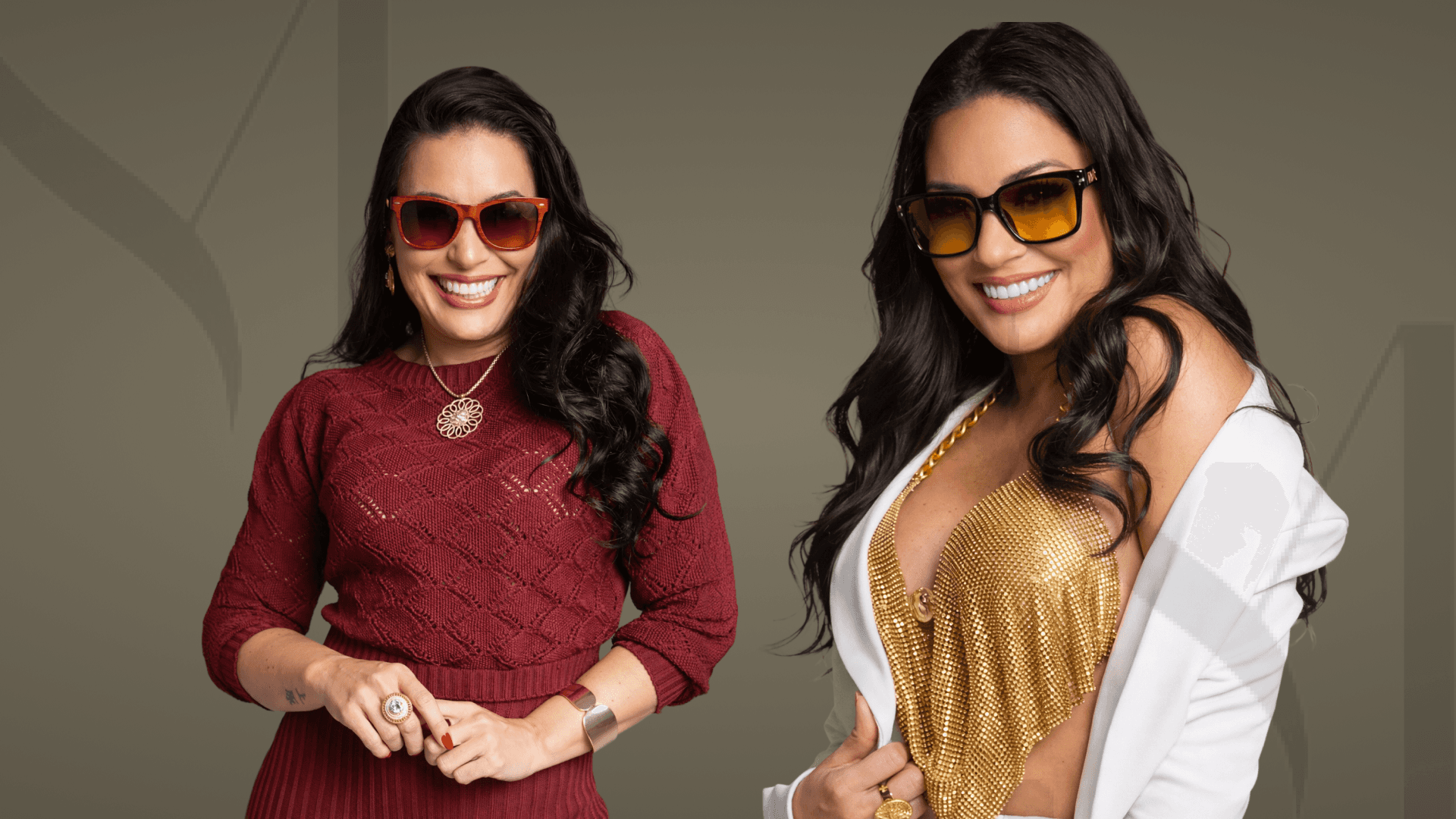 Woman in greenish shirt