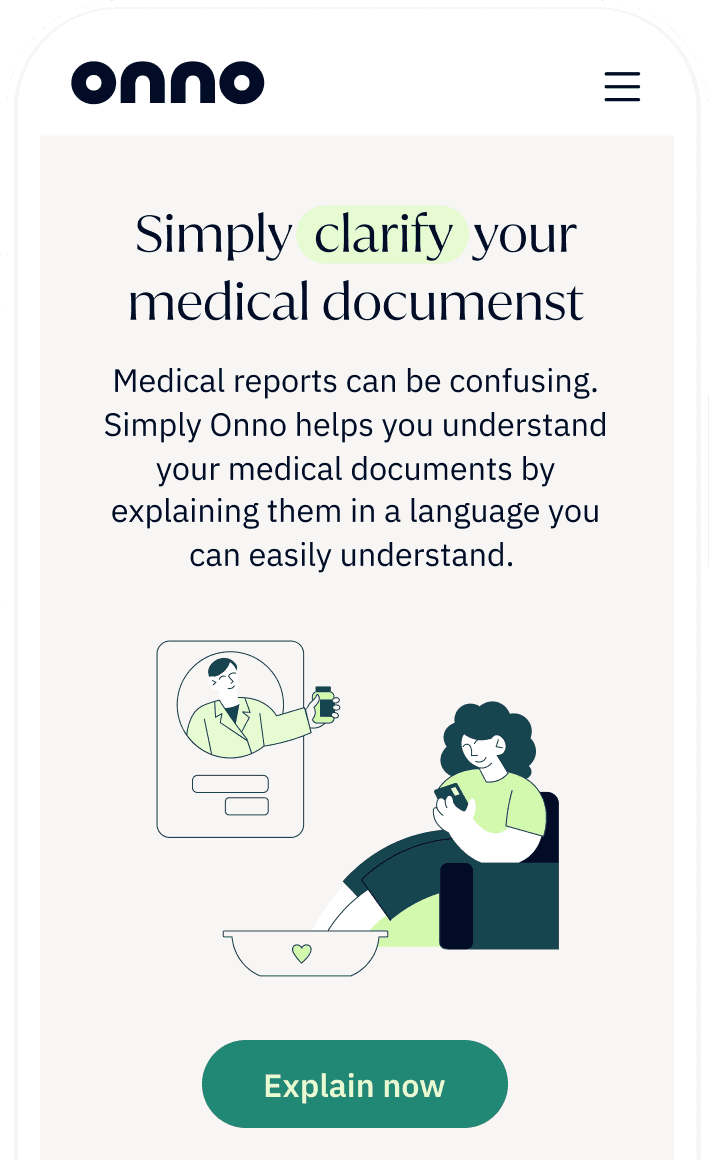 Smartphone with Simply Onno Homepage