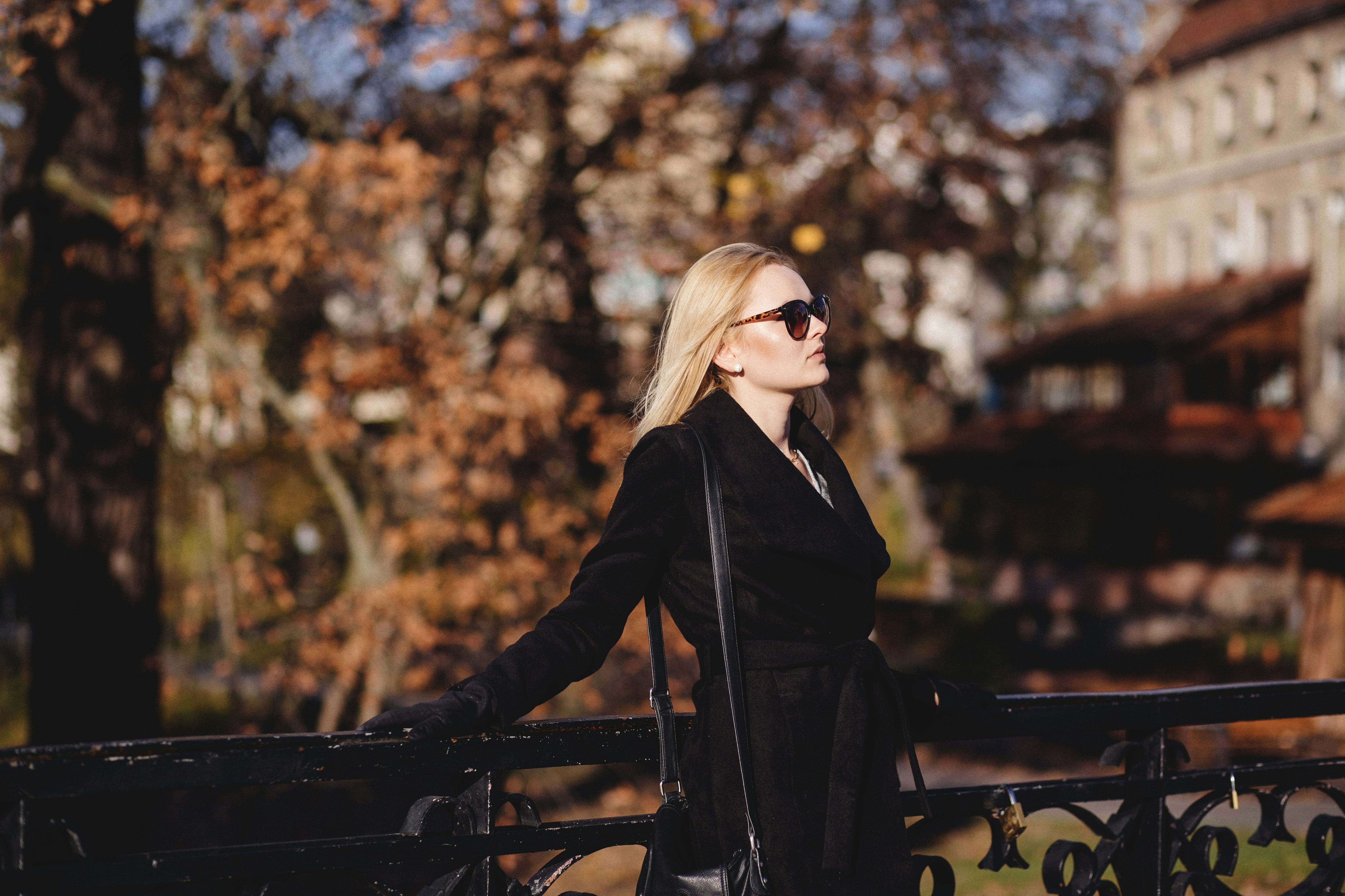 woman enjoying weather - Fall Brunch Outfits