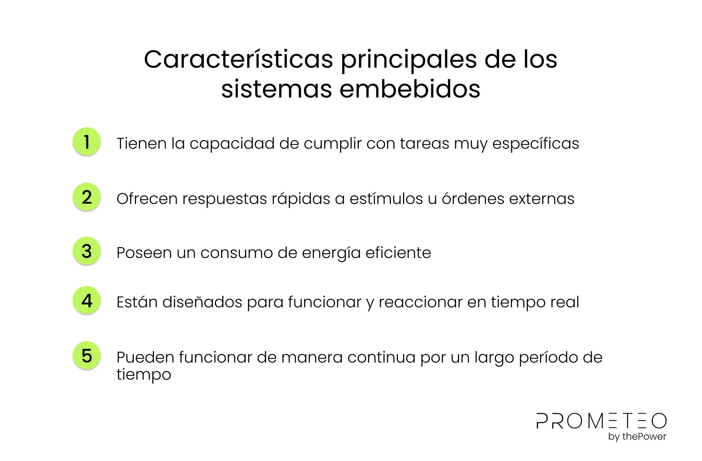 Características principales de los sistemas embebidos