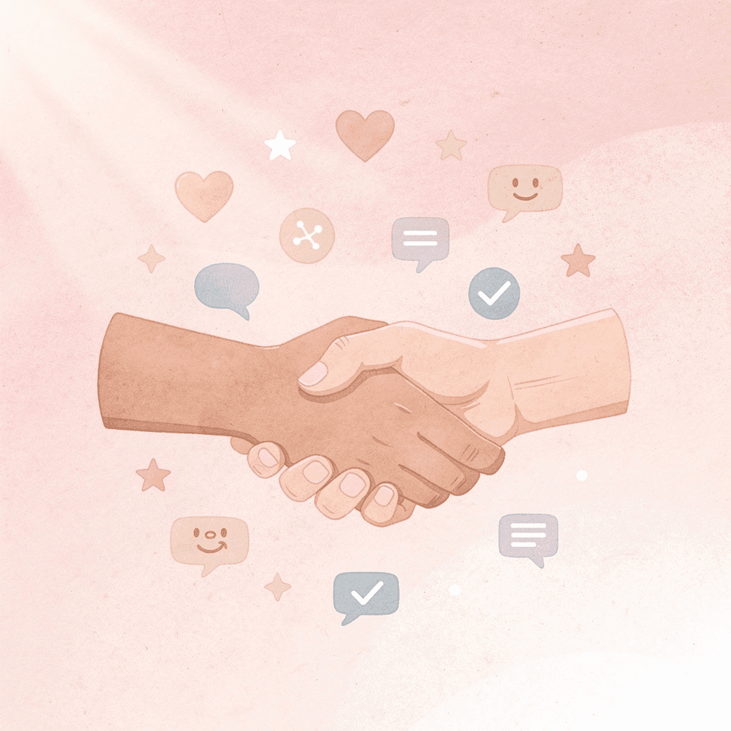 Hands connecting across cultural boundaries representing universal acceptance