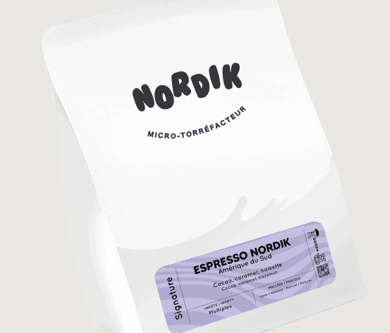 bag of nordik coffee beans