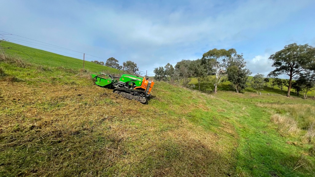 Transforming overgrown land on steep and muddy inclines