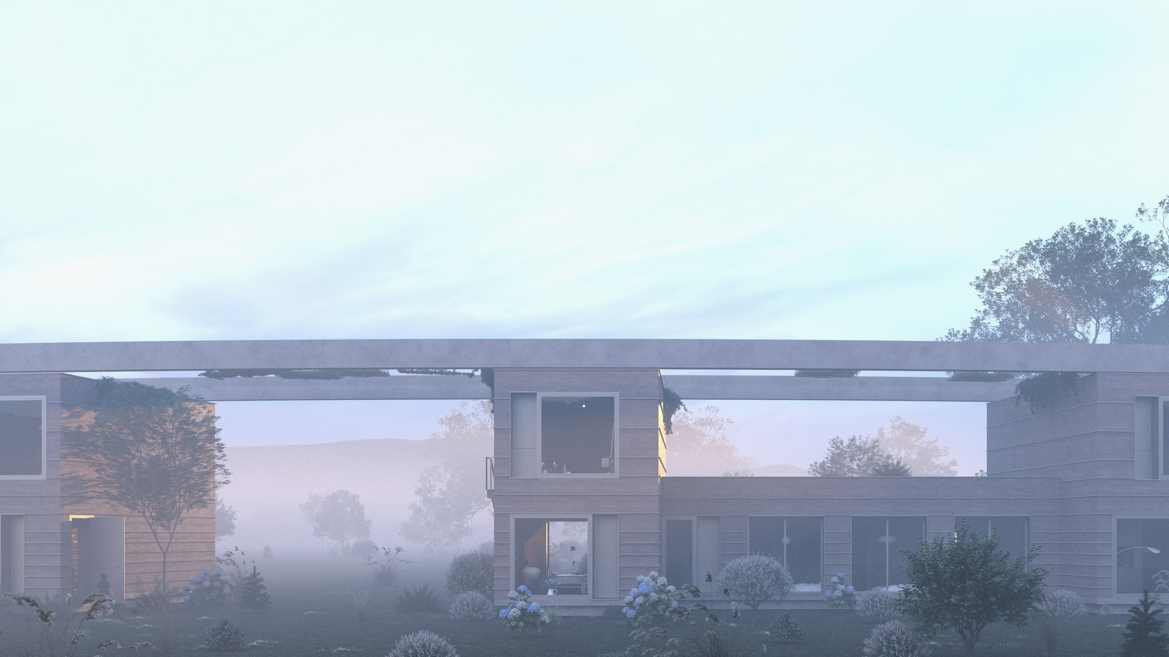 Housing project logements collectifs perspective campagne