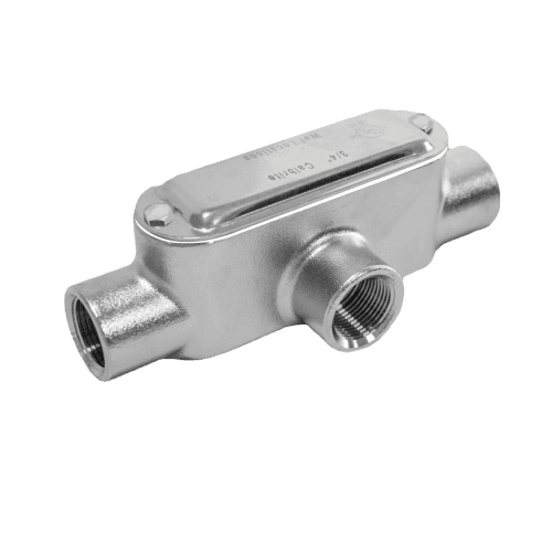 Calbrite precision machined stainless steel conduit fittings and couplings designed for system continuity in sanitary and industrial installations in British Columbia