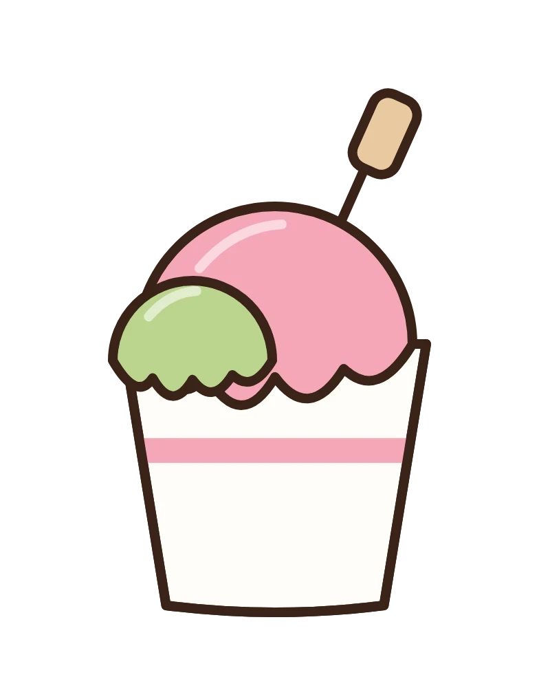 A cup with one scoop of gelato