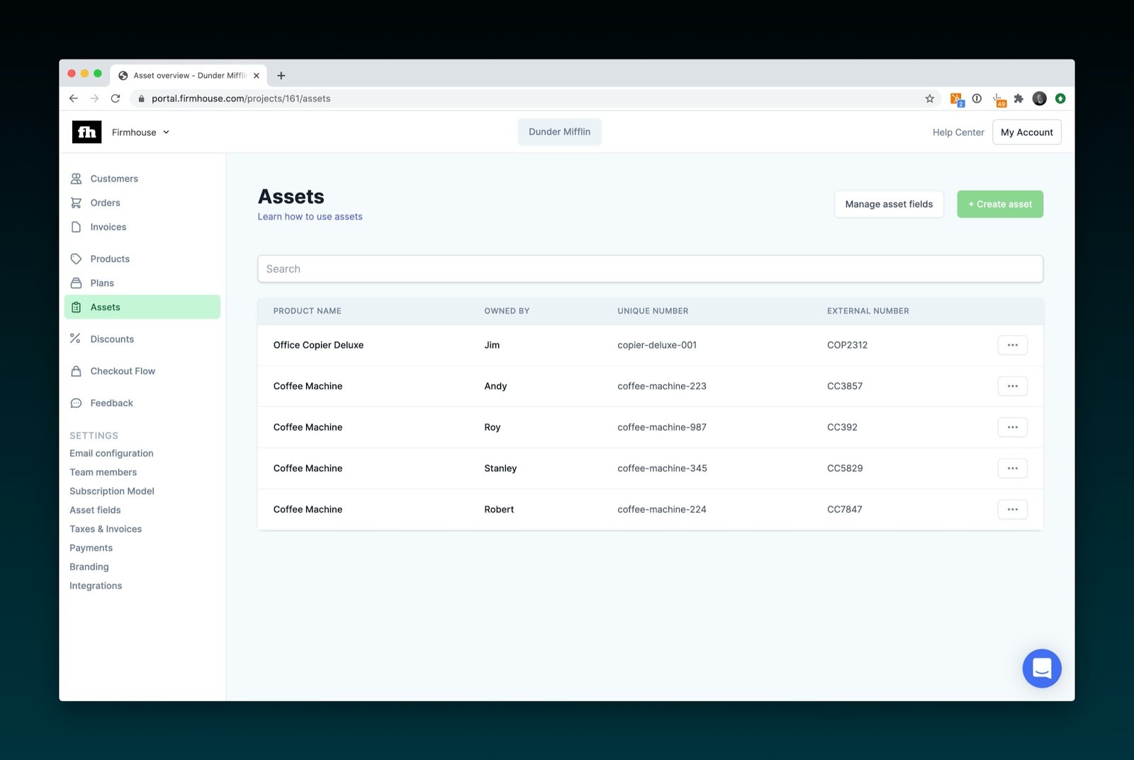 Assets Firmhouse platform