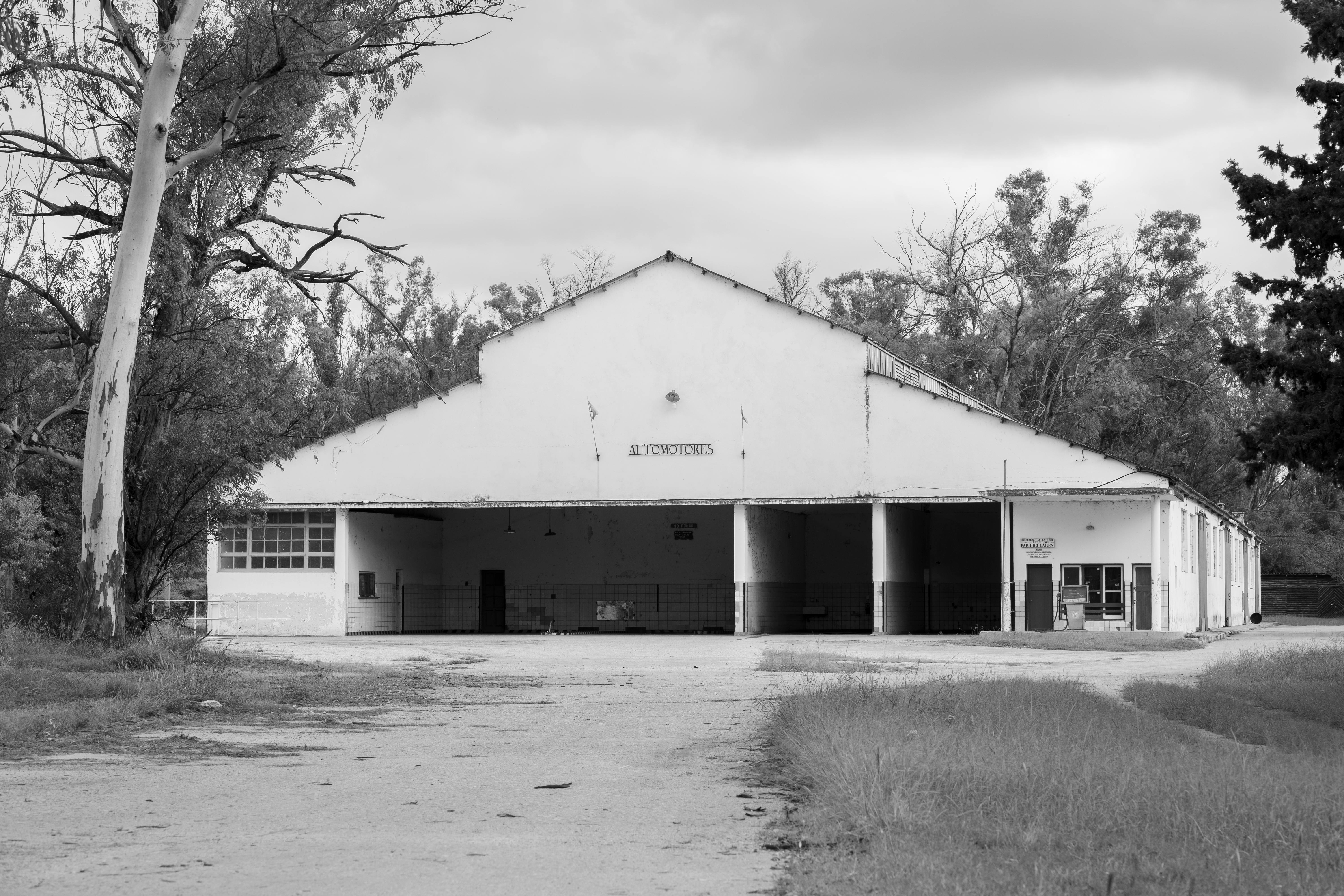 Abandoned auto repair shop