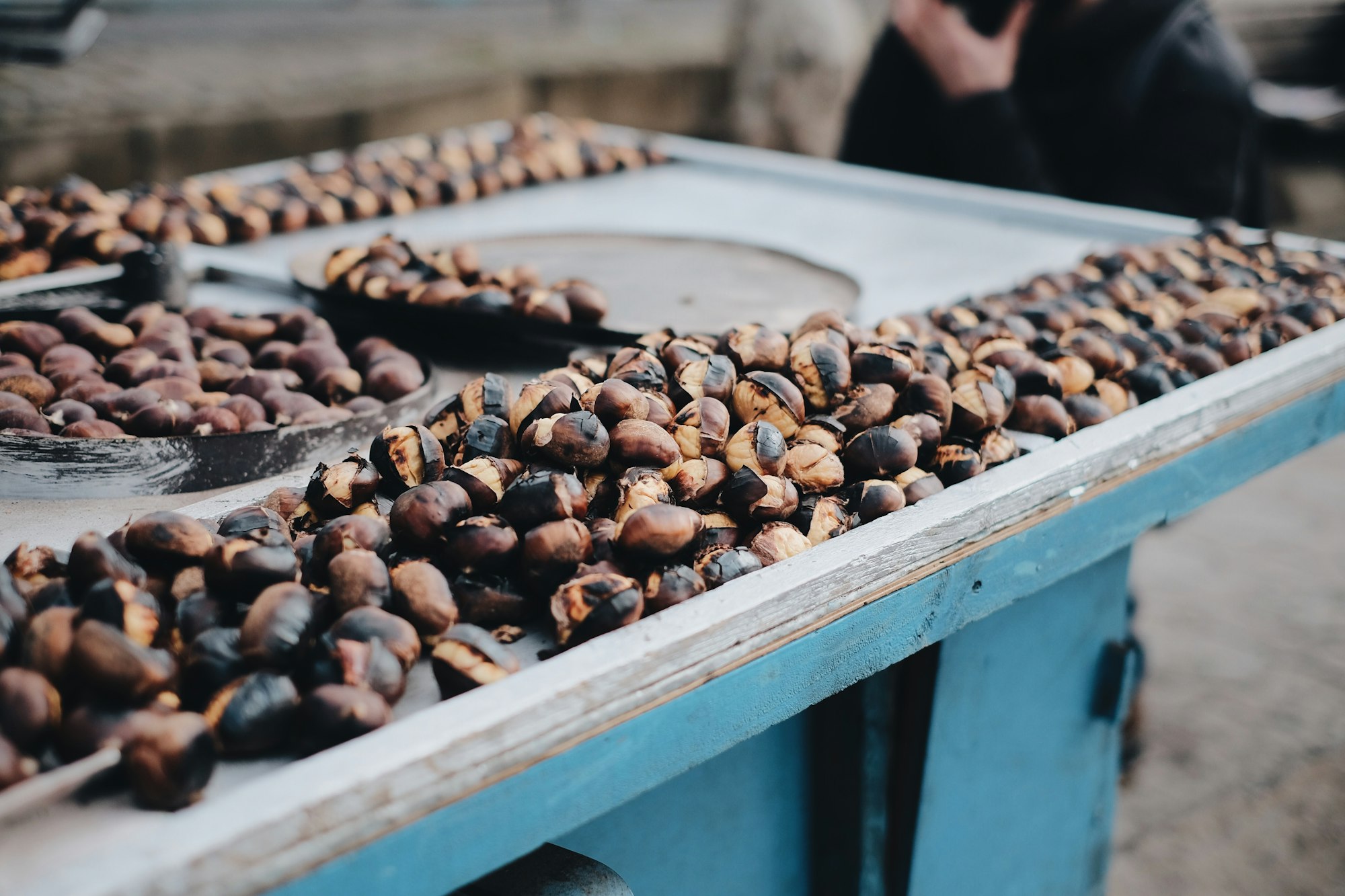 Chestnuts roasting on the stove