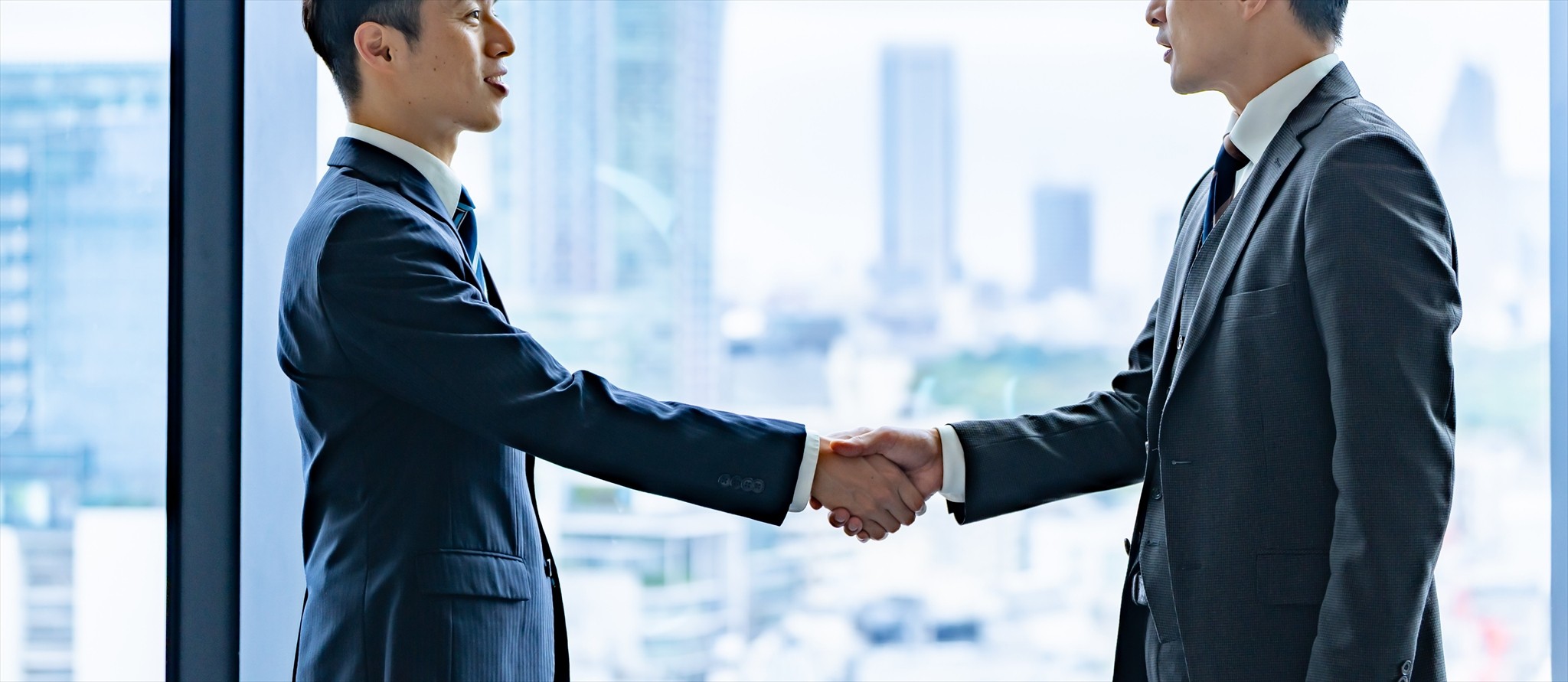 商談成約の様子