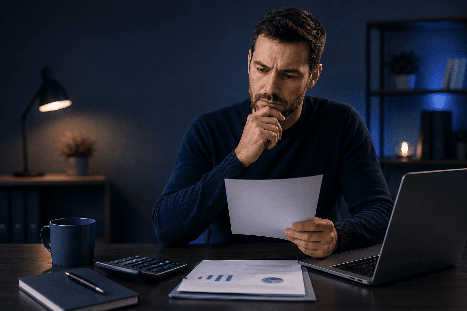 Formateur indépendant préparant la certification Qualiopi en visioconférence avec un espace de travail organisé et les indicateurs qualité simplifiés.