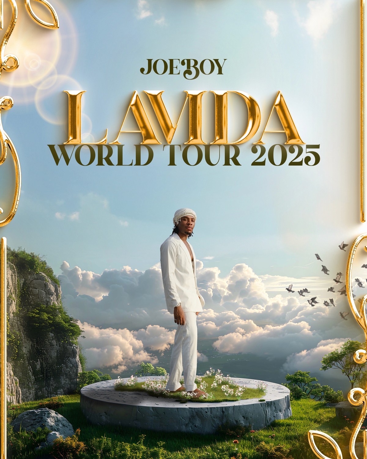 Joeboy tour campaign key visual — poster design, MetaCraft.