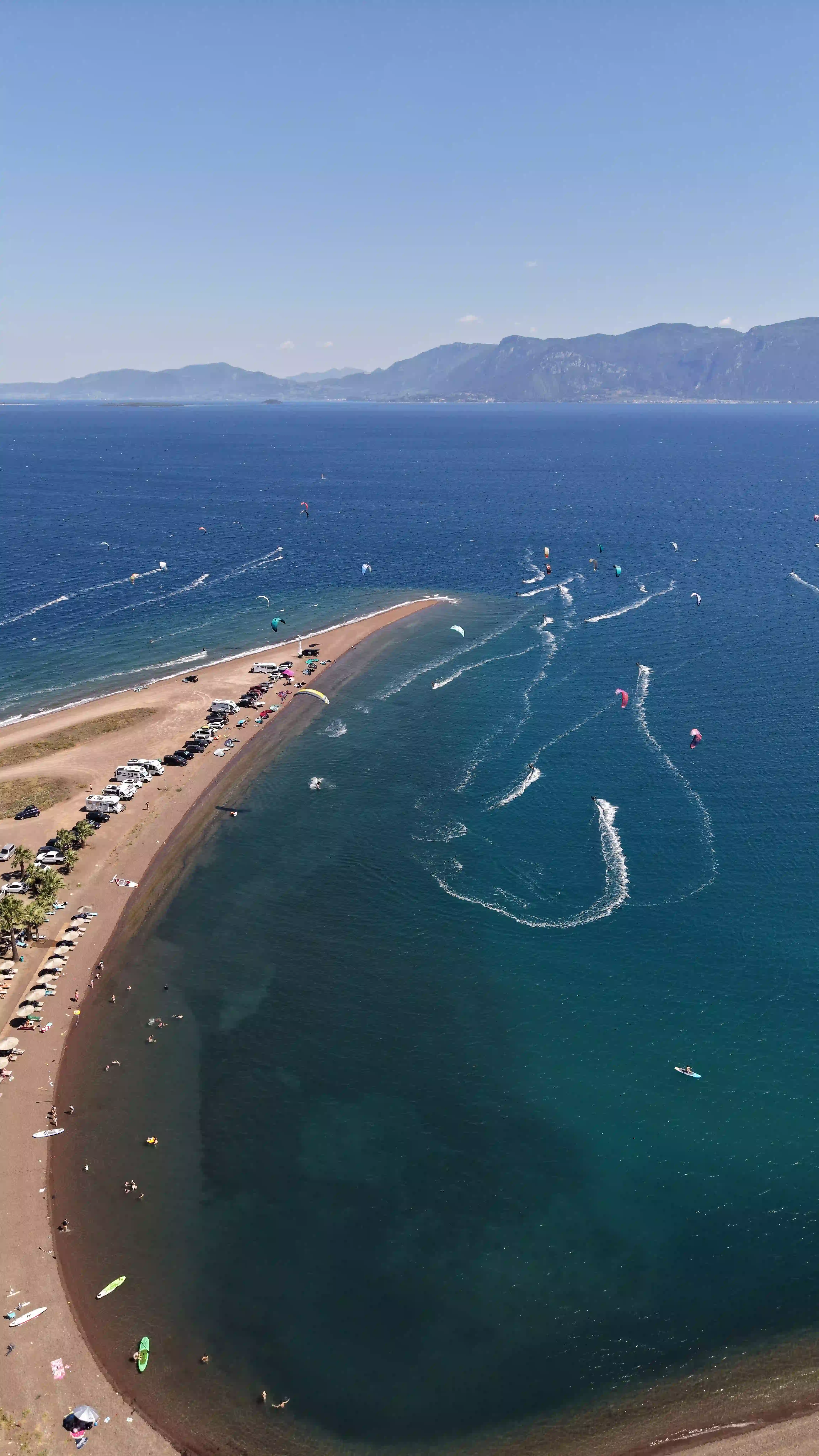 Kite surf wind surf raches greece