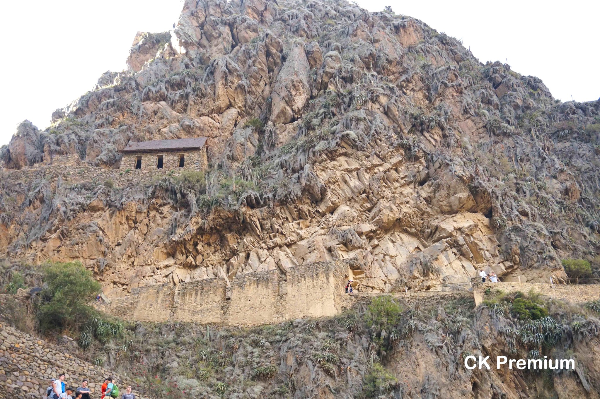 Pevnost Ollantaytambo v Peru.