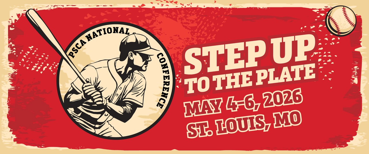PSCA National Conference Logo | Step Up to the Plate May 4-6 St. Louis, MO