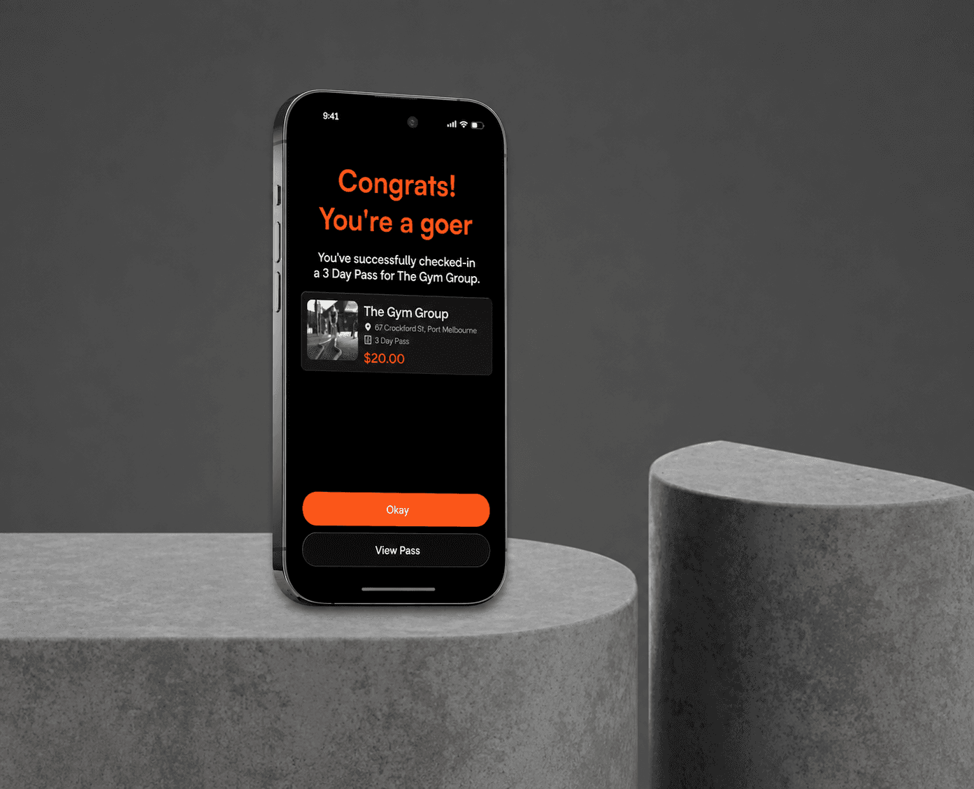 Goer app screen 3