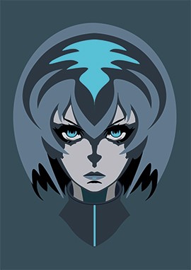 Monotone profile poster for download