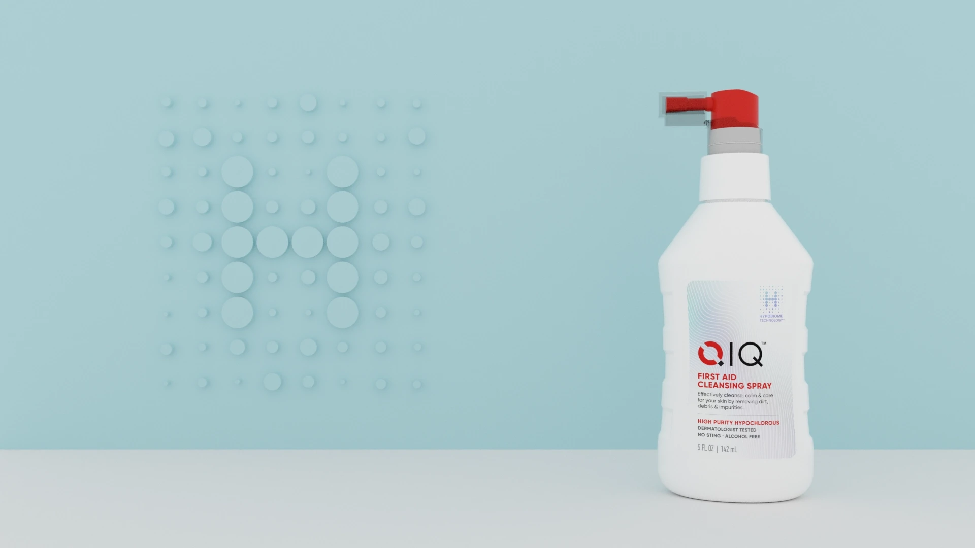 Qiq 3d branded product render shot