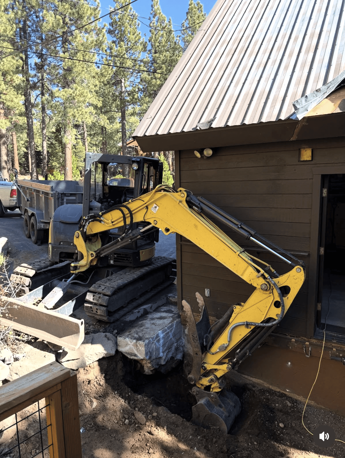 Site preparation and excavation detail for a Sierra Site Works project