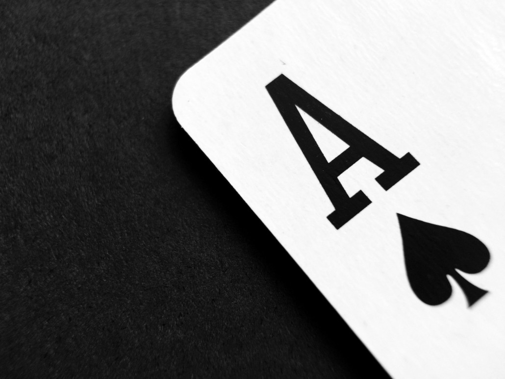 Ace of spaces card