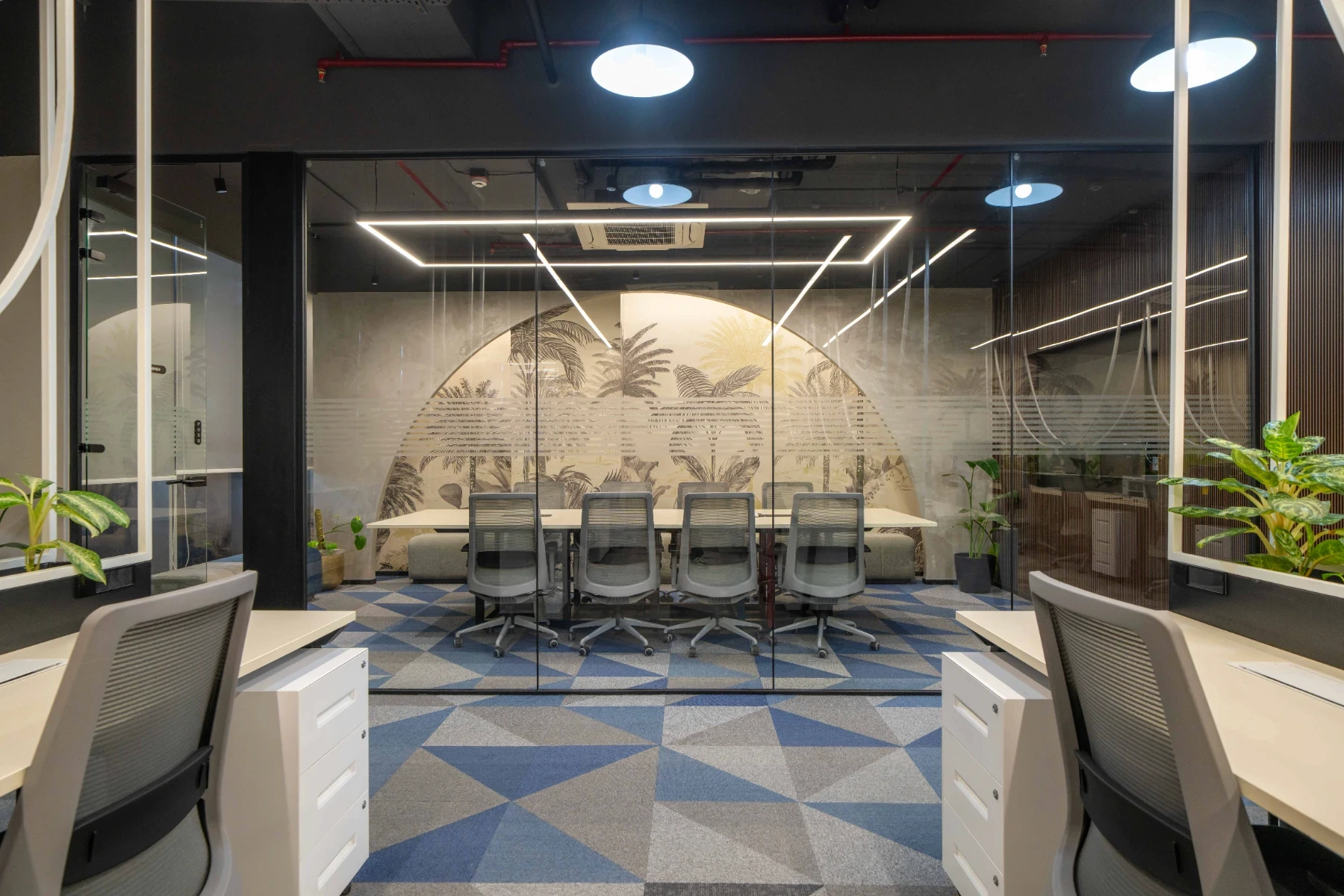 Cabin of a workpsace designed by liquid space studio specalising in workspace design