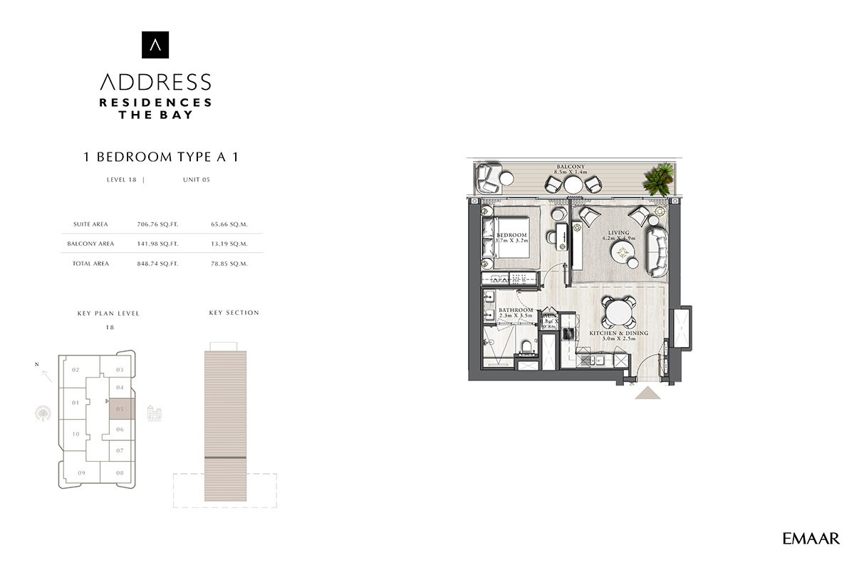 Address Residences The Bay 1-Bedroom