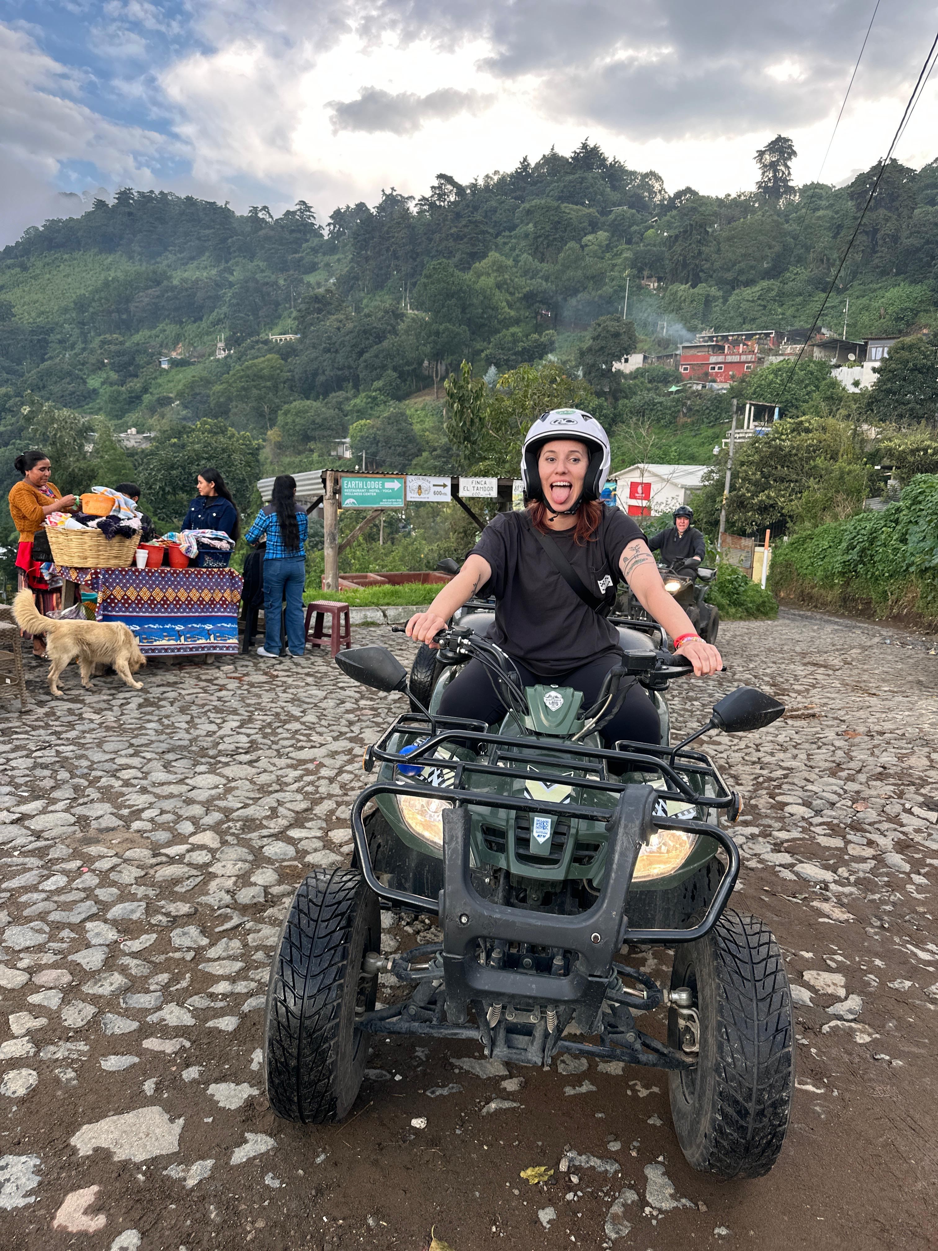 Lex Roman on an ATV
