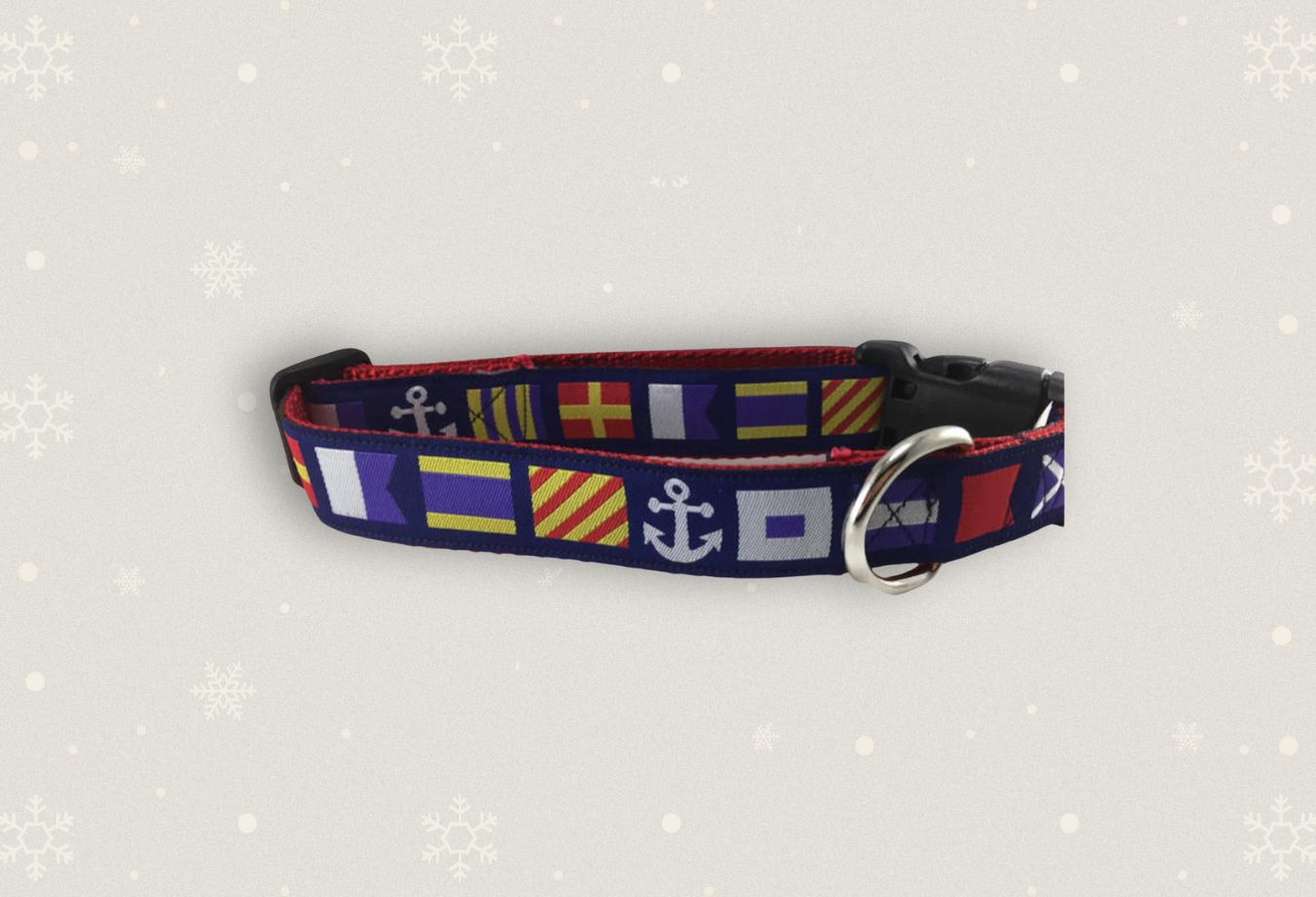nautical flag dog collar
