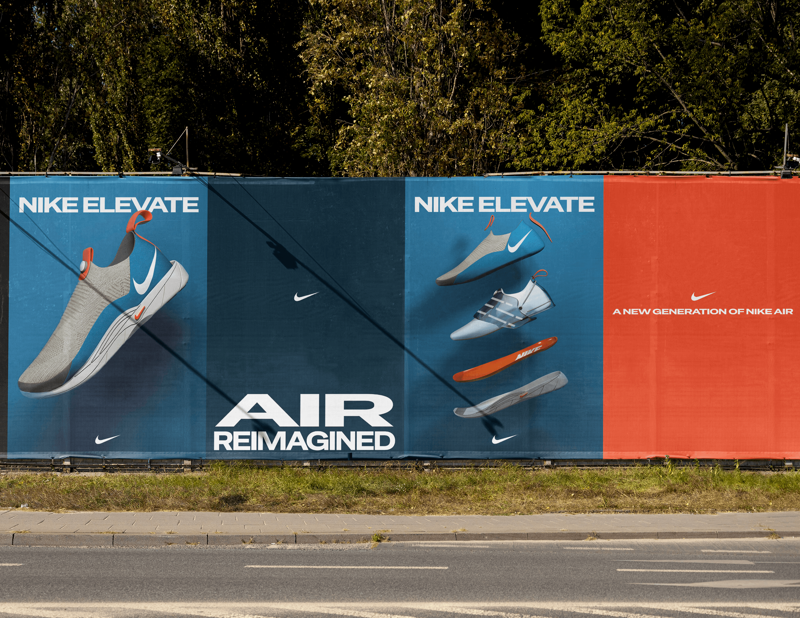 silhouette of a female figure on a red background