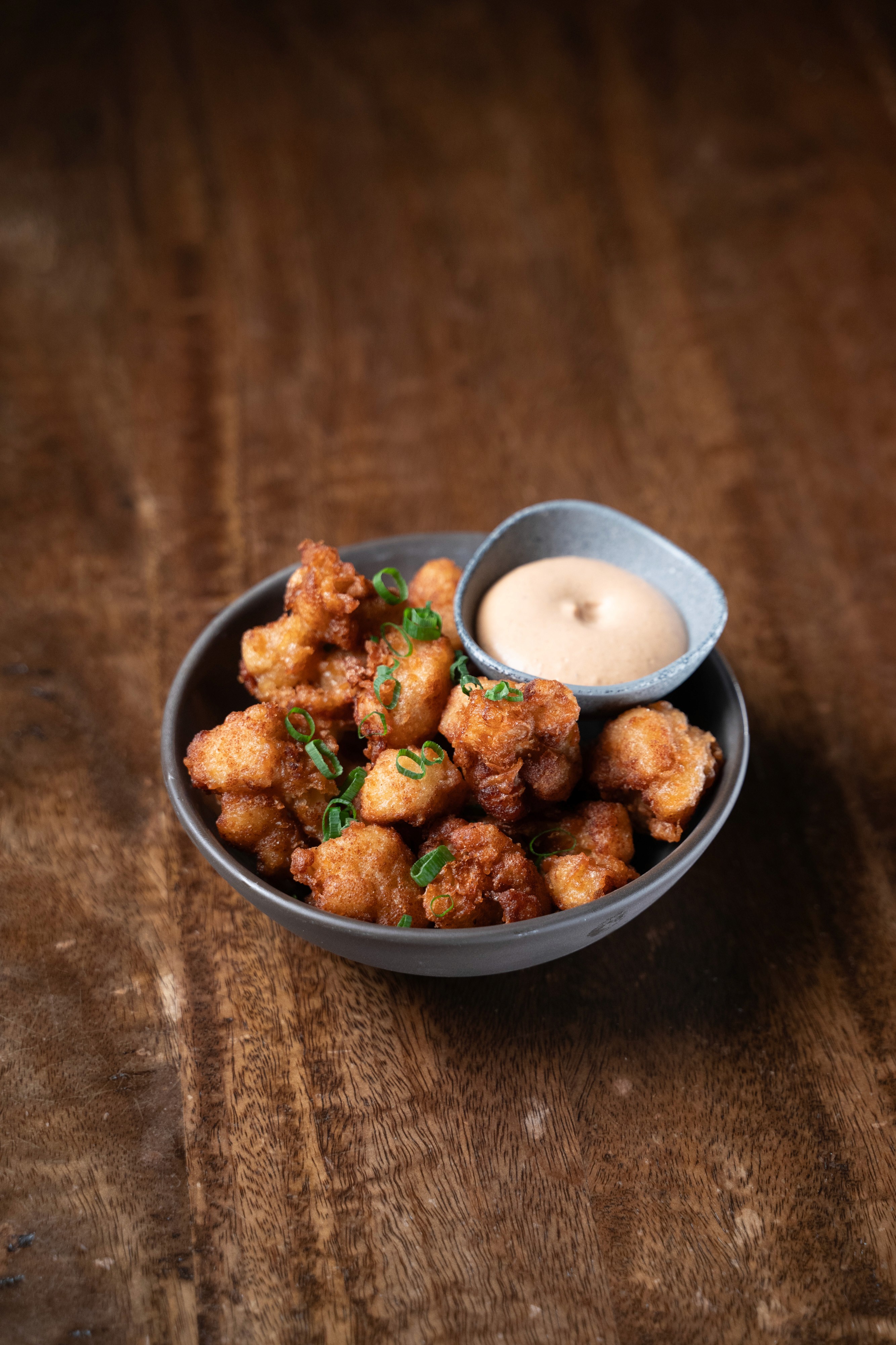 Popcorn Caulifower served in Fortress Tavern Restaurant