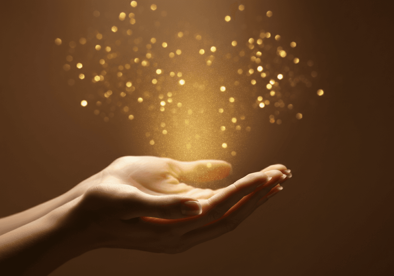 Mountain hut on a sunset in Rila mountain