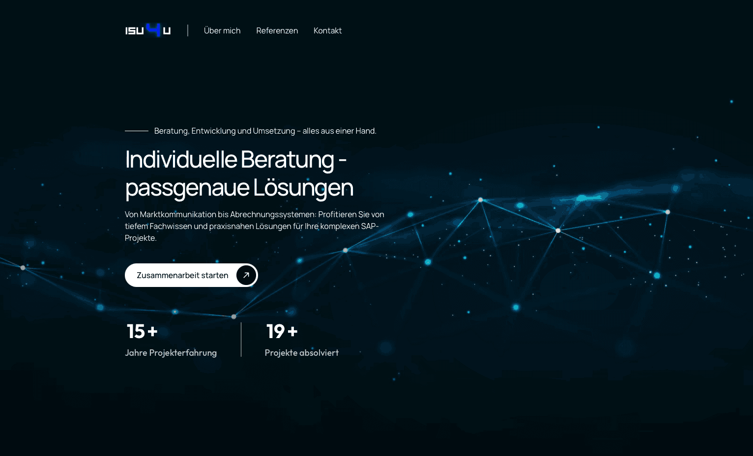 Website-Startseite von GSI Ingenieure mit Baustellenfoto, Logo, Leistungsübersicht und Referenzen wie Wohngebäude und Bildungseinrichtungen.