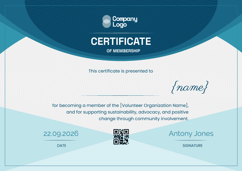 Wauld Certificate Template