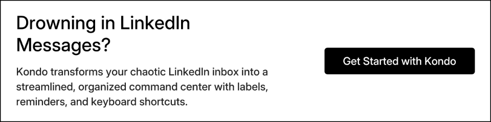 Drowning in LinkedIn Messages?