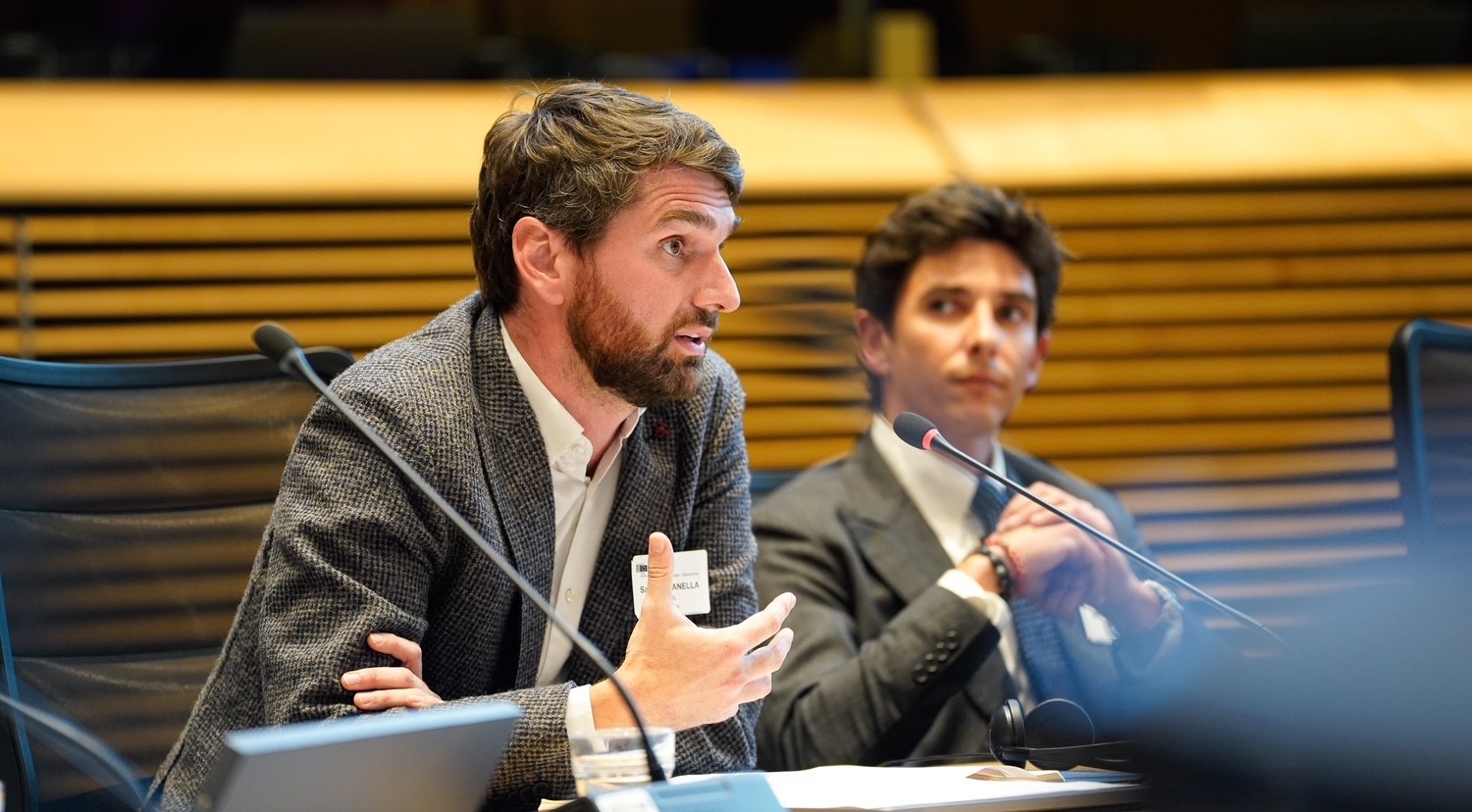 CEO of Calimala next to OpenAI at European Commission AI Pact Meeting