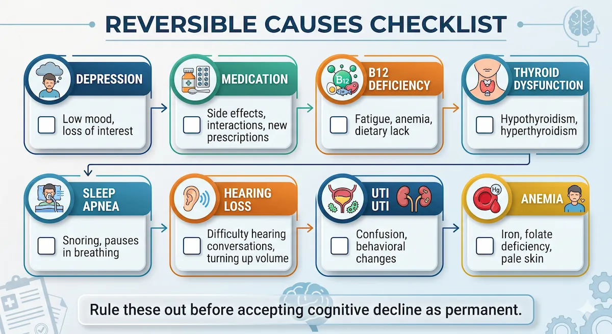 reversible causes of cognitive dysfunction